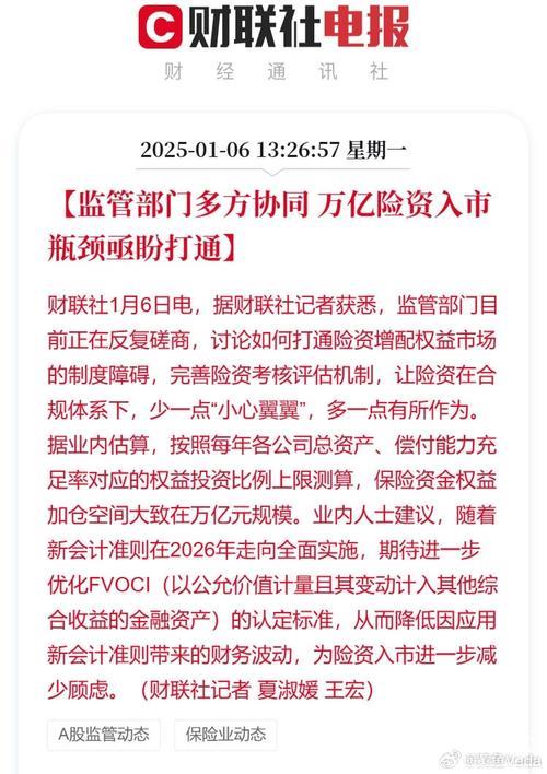 金融监管总局：加大保险资金入市力度